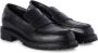 Off-White Military logo-debossed leather loafers Black - Thumbnail 2