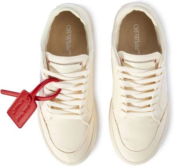 Off-White New Low Vulcanized canvas sneakers Neutrals