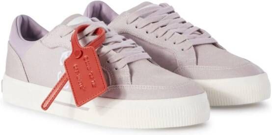 Off-White New Low Vulcanized canvas sneakers Purple