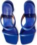 Off-White open-toe leather sandals Blue - Thumbnail 4
