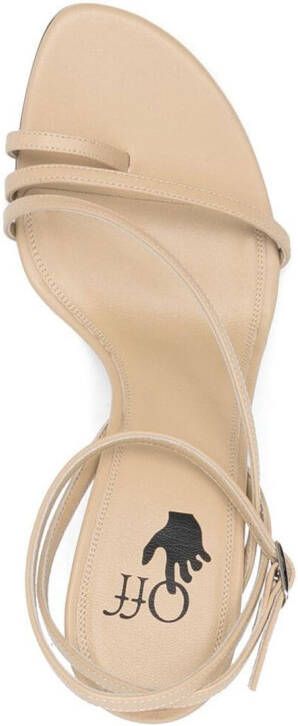 Off-White open-toe strap-detail sandals Neutrals