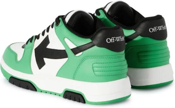 Off-White Out Of Office leather sneakers Green