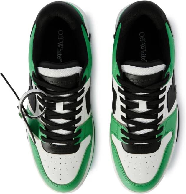 Off-White Out Of Office leather sneakers Green