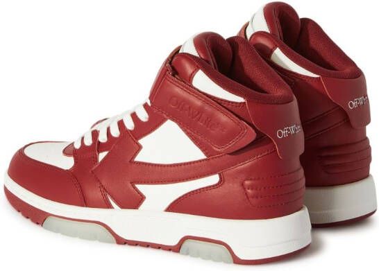 Off-White Out Of Office mid-top sneakers Red