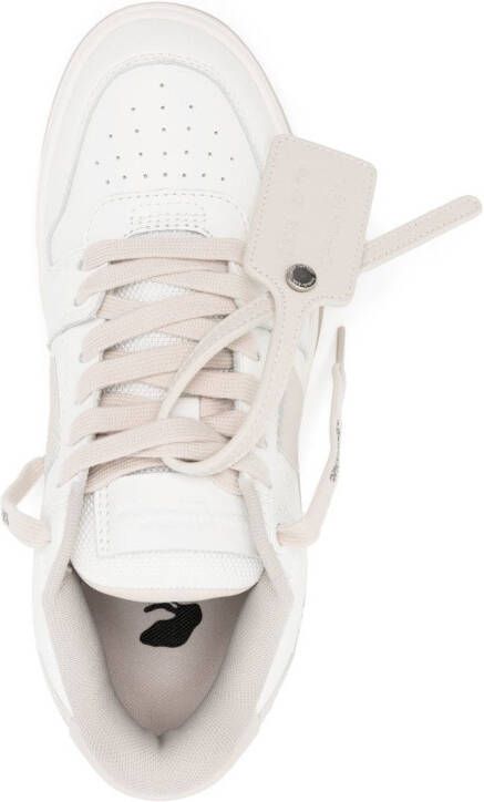 Off-White Out of Office panelled lace-up sneakers Neutrals