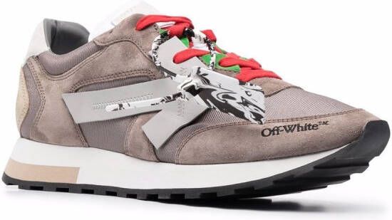 Off-White panelled low-top sneakers Grey