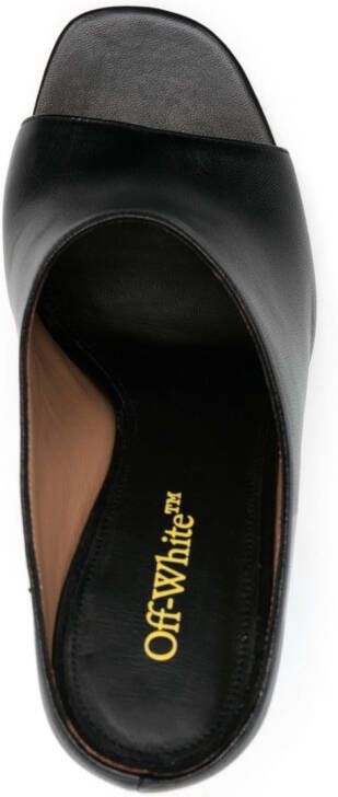 Off-White Pop Meteor 135mm leather mules Black