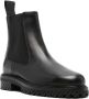 Off-White round-toe leather ankle boots Black - Thumbnail 2