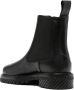 Off-White round-toe leather ankle boots Black - Thumbnail 3