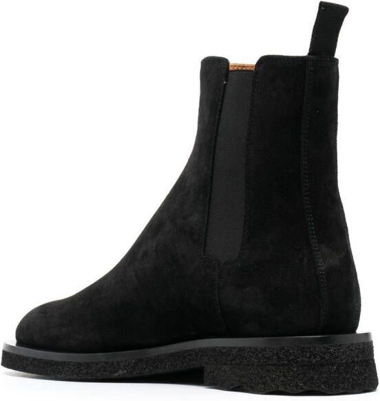 Off-White side logo-print ankle boots Black