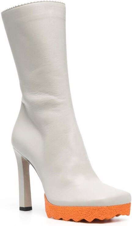 Off-White Sponge 110mm ankle boots Grey
