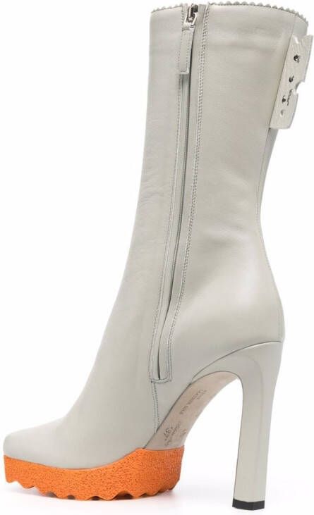 Off-White Sponge 110mm ankle boots Grey
