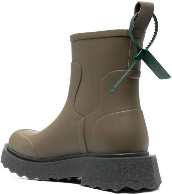 Off-White Sponge ankle boots Green