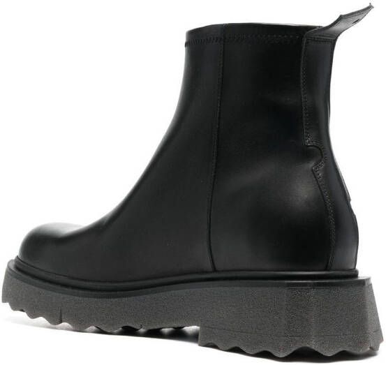 Off-White Sponge-sole ankle boots Black