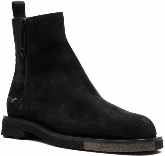 Off-White sponge sole Chelsea boots Black