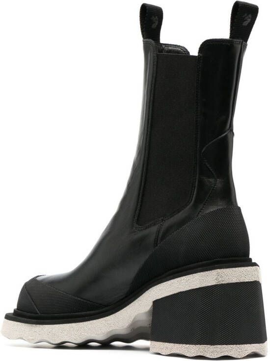 Off-White sponge-sole Chelsea boots Black