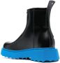 Off-White sponge sole zip-fastening ankle boots BLACK BLUE - Thumbnail 3