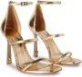 Off-White strappy leather sandals Gold - Thumbnail 1
