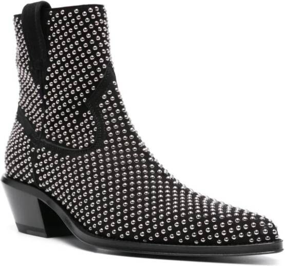 Off-White Stud Texas 55mm ankle boots Black
