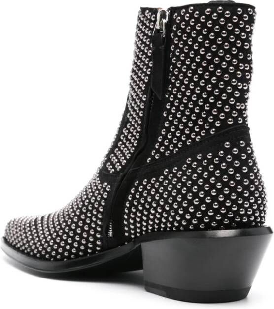 Off-White Stud Texas 55mm ankle boots Black