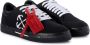 Off-White Vulcanized contrasting-tag canvas sneakers Black - Thumbnail 2