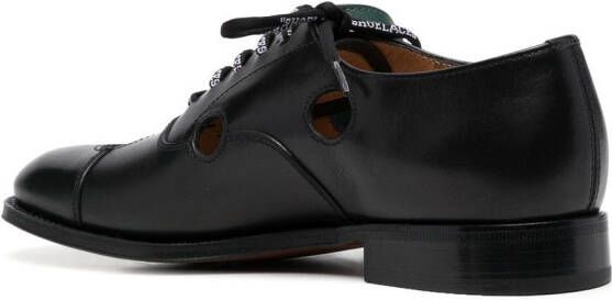 Off-White x Church's Meteor-holes leather Oxford shoes Black