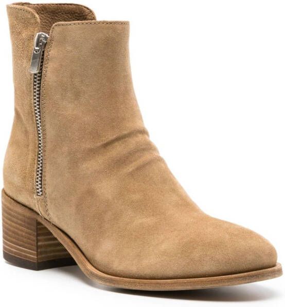 Officine Creative 60mm suede ankle boots Neutrals
