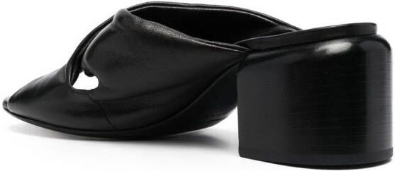 Officine Creative 65mm open-toe leather mules Black