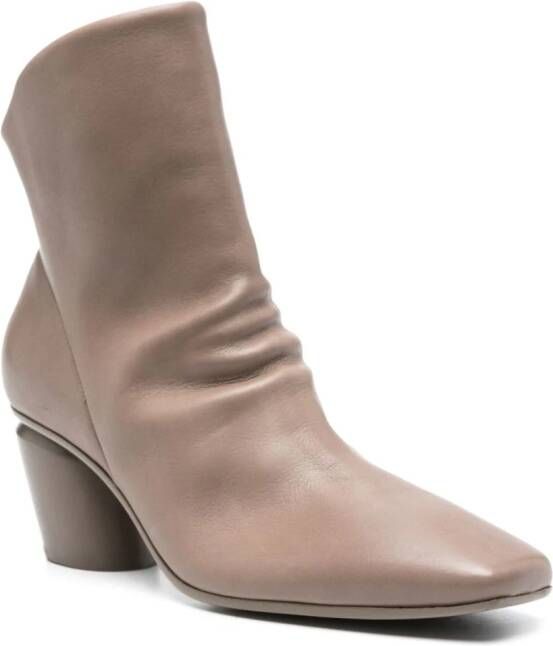 Officine Creative 80mm leather ankle boots Neutrals