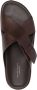 Officine Creative Agora crossed-strap leather slides Brown - Thumbnail 4