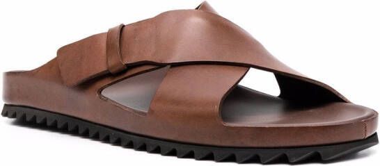 Officine Creative Agora crossover-strap sandals Brown