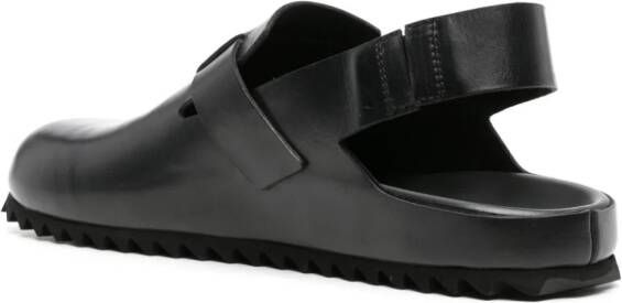 Officine Creative Agora leather sandals Black