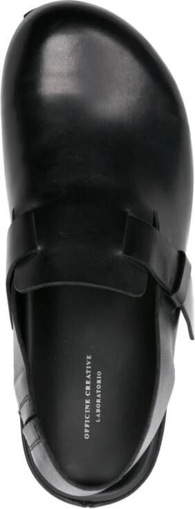 Officine Creative Agora leather sandals Black