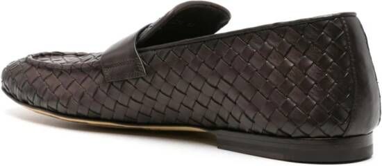 Officine Creative Airto 001 interwoven leather loafers Brown