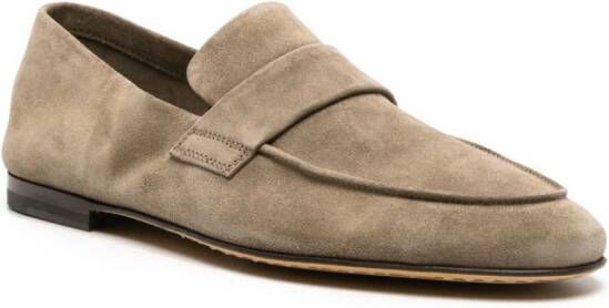 Officine Creative Airto 001 suede loafers Green