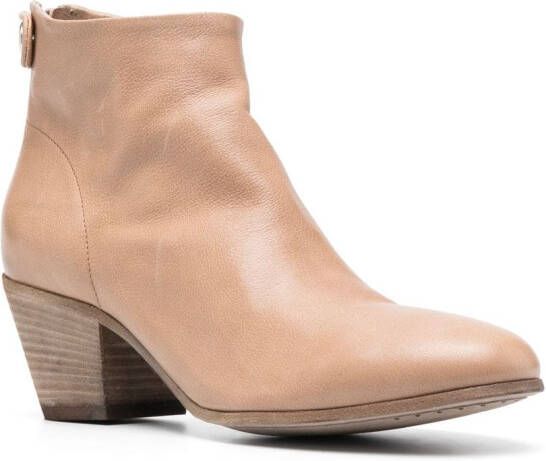 Officine Creative almond-toe calf-leather boots Neutrals