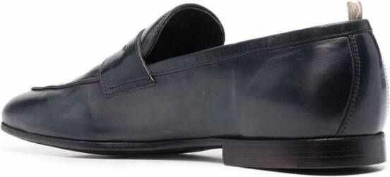Officine Creative almond-toe slip-on loafers Blue