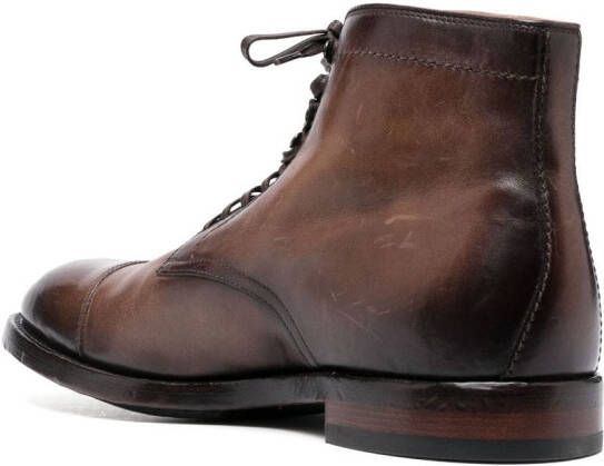 Officine Creative Anatomia 013 leather ankle boots Brown