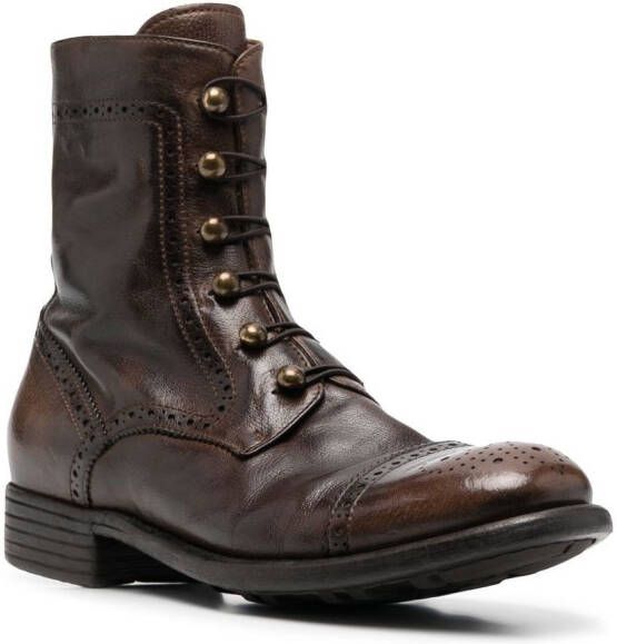 Officine Creative ankle lace up boots Brown