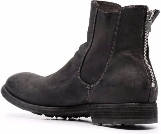 Officine Creative arbus zipped leather boots Grey