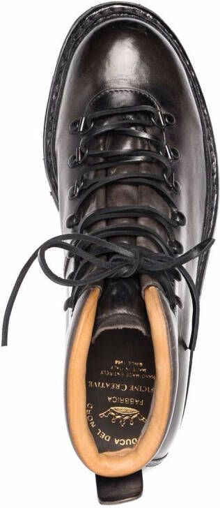 Officine Creative arctic leather lace-up boots Grey