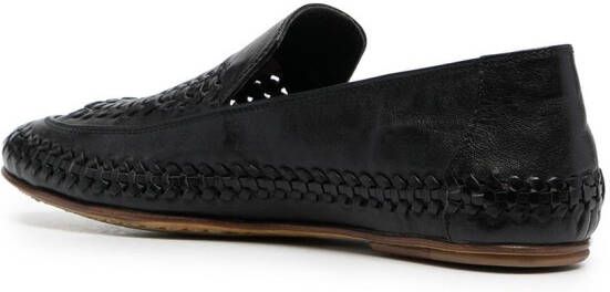 Officine Creative Bessie braided-detail loafers Black