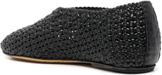 Officine Creative Bessie interwoven leather shoes Black
