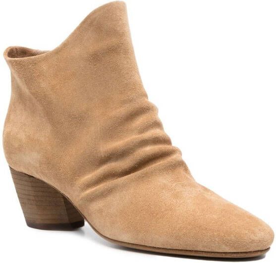Officine Creative Beth 60mm suede boots Brown
