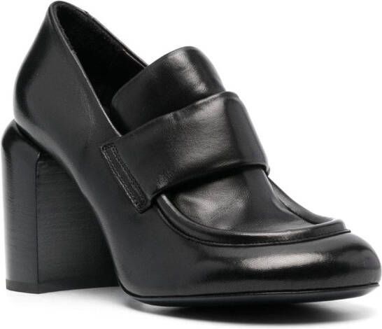Officine Creative block-heel leather pumps Black