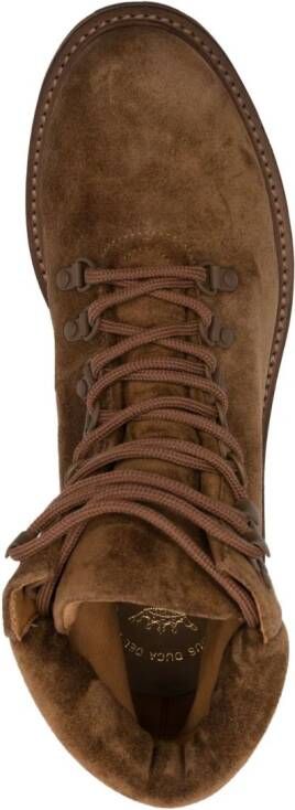 Officine Creative Boss suede ankle boots Brown