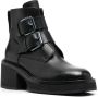 Officine Creative buckled block-heel boots Black - Thumbnail 2