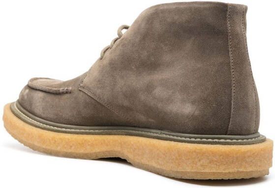 Officine Creative Bullet suede boots Green