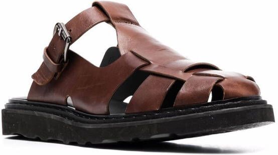 Officine Creative caged-design sandals Brown