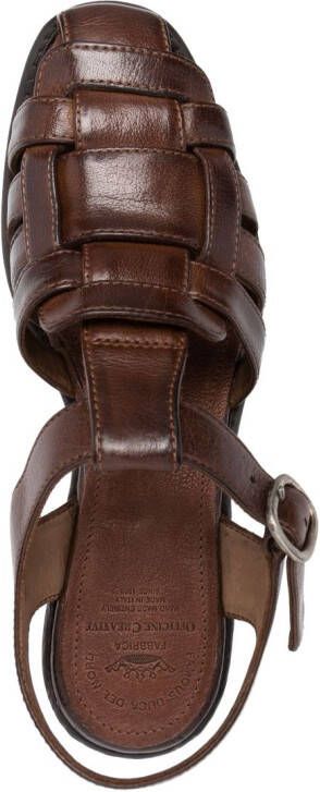 Officine Creative Calixte 045 leather sandals Brown